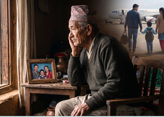 छोराछोरी विदेशिए, घर रित्तियो : बुढेसकालमा सहारा खोज्दै ज्येष्ठ नागरिक छोराछोरी विदेशिए, घर रित्तियो : बुढेसकालमा सहारा खोज्दै ज्येष्ठ नागरिक